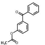 结构式 CAS# 13324-18-0, 3-苯甲酰基苯基乙酸酯