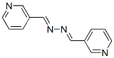 structure of CAS# 13362-77-1, Nicotinaldehyde (3-Pyridylmethylene)Hydrazone;1-(3-Pyridyl)-N-(3-Pyridylmethyleneamino)Methanimine;(E)-3-Pyridylmethylene-(3-Pyridylmethyleneamino)Amine;3-Pyridylmethylene-(3-Pyridylmethyleneamino)Amine