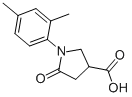 结构式 CAS# 133748-22-8, (3S)-1-(2,4-二甲基苯基)-5-氧代吡咯烷-3-羧酸