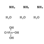 结构式 CAS# 13477-86-6, 砷酸三氨合物三水合物