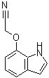 structure of CAS# 135328-50-6, (1H-Indol-7-Yloxy)Acetonitrile;7-(CYANOMETHOXY)INDOLE;C-8940