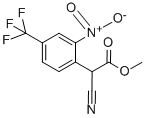 structure of CAS# 13544-05-3, alpha-Cyano-2-Nitro-4-(Trifluoromethyl)-Benzeneacetic Acid Methyl Ester;Methyl 2-Cyano-2-[2-Nitro-4-(Trifluoromethyl)Phenyl]Acetate 97%;Methyl2-Cyano-2-[2-Nitro-4-(Trifluoromethyl)Phenyl]Acetate97%;METHYL 2-CYANO-2-[2-NITRO-4-(TRIFLUOROMETHYL)PHENYL]ACETATE