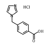 structure of CAS# 135611-32-4, 4-(1H-Imidazol-1-Ylmethyl)Benzoic Acid Hydrochloride (1:1);4-(imidazolylmethyl)benzoic acid, chloride