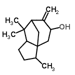 structure of CAS# 13567-41-4, (+)-8(15)-Cedren-9-ol;(+)-8(15)-Cedren-9-ol;1H-3a,7-M<wbr>ethanoazu<wbr>len-5-ol,<wbr> octahydr<wbr>o-6-methy<wbr>lene-3,8,<wbr>8-trimeth<wbr>yl-;Cedr-8(15)-en-9-ol (8CI)