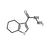structure of CAS# 135840-47-0, 4,5,6,7-Tetrahydro-1-Benzothiophene-3-Carbohydrazide;4,5,6,7-Tetrahydro-1-benzothiophene-3-carbohydrazide;4,5,6,7-tetrahydrobenzo[b]thiophene-3-carbohydrazide;MFCD01536244
