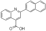 结构式 CAS# 13605-87-3, 2-(2-萘基)-4-喹啉羧酸
