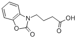 structure of CAS# 13610-66-7, 4-(2-Oxo-1,3-Benzoxazol-3(2H)-Yl)Butanoic Acid;4-(2-Keto-1,3-Benzoxazol-3-Yl)Butyrate;Zinc00374838