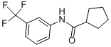 structure of CAS# 13691-84-4, 3'-Trifluoromethylcyclopentanecarboxanilide;3'-Trifluoromethylcyclopentanecarboxanilide;Sbb008099;Zinc02168712