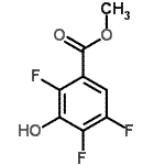 结构式 CAS# 137234-92-5, 甲基2,4,5-三氟-3-羟基苯甲酸酯