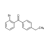 结构式 CAS# 137327-29-8, (2-溴苯基)(4-乙基苯基)甲酮