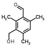 结构式 CAS# 137380-49-5, 3-(羟基甲基)-2,4,6-三甲基苯甲醛