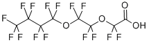 structure of CAS# 137780-69-9, 2,2-Difluoro-2-[1,1,2,2-Tetrafluoro-2-(1,1,2,2,3,3,4,4,4-Nonafluorobutoxy)Ethoxy]-Acetic Acid;PERFLUORO-3,6-DIOXADECANOIC ACID