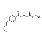 structure of CAS# 138247-13-9, Ethyl 5-(4-Butylphenyl)-5-Oxopentanoate;Ethyl 5-(4-n-Butylphenyl)-5-oxovalerate