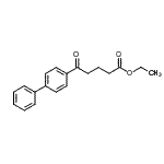 structure of CAS# 138247-17-3, Ethyl 5-(4-Biphenylyl)-5-Oxopentanoate;Ethyl 5-(4-biphenyl)-5-oxovalerate