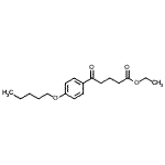 structure of CAS# 138247-19-5, Ethyl 5-Oxo-5-[4-(Pentyloxy)Phenyl]Pentanoate;ethyl 5-oxo-5-(4-pentyloxyphenyl)valerate