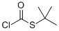 structure of CAS# 13889-95-7, Carbonochloridothioic acid S-(1,1-Dimethylethyl) Ester;S-TERT-BUTYL CHLOROTHIOFORMATE, 96%