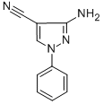 structure of CAS# 138942-61-7, 3-Amino-1-Phenyl-1H-Pyrazole-4-Carbonitrile;3-AMINO-1-PHENYL-1H-PYRAZOLE-4-CARBONITRILE
