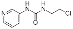 structure of CAS# 13908-58-2, N-(2-Chloroethyl)-N'-3-Pyridinyl-Urea;1-(2-Chloroethyl)-3-(3-Pyridyl)Urea;1-(2-Chloroethyl)-3-Pyridin-3-Yl-Urea;Nci60_041822