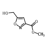 结构式 CAS# 139297-55-5, 甲基5-(羟基甲基)-1,2-恶唑-3-羧酸酯