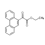 结构式 CAS# 139746-29-5, 乙基氧代(9-菲基)乙酸酯