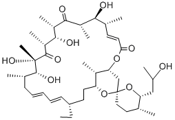 structure of CAS# 1404-59-7, Rutamycin;(1R,4S,5E,5'R,6'R,7E,10S,11R,12S,14R,15S,16S,18R,19S,20R,21E,25R,27S,29S)-4-Ethyl-11,12,15,19-Tetrahydroxy-6'-[(2S)-2-Hydroxypropyl]-5',10,12,14,16,18,20,29-Octamethyl-Spiro[24,28-Dioxabicyclo[23.3.1]Nonacosa-5,7,21-Triene-27,2'-Tetrahydropyran]-13,17,23-Trione;(1R,4S,5E,5'R,6'R,7E,10S,11R,12S,14R,15S,16S,18R,19S,20R,21E,25R,27S,29S)-4-Ethyl-11,12,15,19-Tetrahydroxy-6'-[(2S)-2-Hydroxypropyl]-5',10,12,14,16,18,20,29-Octamethylspiro[24,28-Dioxabicyclo[23.3.1]Nonacosa-5,7,21-Triene-27,2'-Tetrahydropyran]-13,17,23-Trione;(1R,4S,5E,5'R,6'R,7E,10S,11R,12S,14R,15S,16S,18R,19S,20R,21E,25R,27S,29S)-4-Ethyl-11,12,15,19-Tetrahydroxy-6'-[(2S)-2-Hydroxypropyl]-5',10,12,14,16,18,20,29-Octamethyl-Spiro[24,28-Dioxabicyclo[23.3.1]Nonacosa-5,7,21-Triene-27,2'-Oxane]-13,17,23-Trione