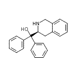 structure of CAS# 140408-82-8, Diphenyl[(3S)-1,2,3,4-Tetrahydro-3-Isoquinolinyl]Methanol;- -1234-TETRAHYDRO-αα-&(S)-(-)-1<wbr>,2,3,4-Te<wbr>trahydro-<wbr>Î±,Î±-dip<wbr>henyl-3-i<wbr>soquinoli<wbr>nemethanol;(S)-(−)-1<wbr>,2,3,4-Te<wbr>trahydro-<wbr>α,α-diphe<wbr>nyl-3-iso<wbr>quinoline<wbr>methanol