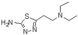 结构式 CAS# 14068-40-7, 5-[2-(二乙基氨基)乙基]-1,3,4-噻二唑-2-胺