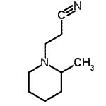 structure of CAS# 140837-33-8, 3-(2-Methyl-1-Piperidinyl)Propanenitrile;1-(2-Cyanoethyl)-2-methylpiperidine;1-(2-Cyanoethyl)-2-pipecoline;3-(2-Methyl-1-piperidinyl)propanenitrile #