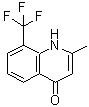 结构式 CAS# 140908-88-9, 2-甲基-8-(三氟甲基)-4(1H)-喹啉酮
