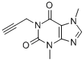 structure of CAS# 14114-46-6, 3,7-Dihydro-3,7-Dimethyl-1-(2-Propyn-1-Yl)-1H-Purine-2,6-Dione;3,7-Dimethyl-1-Prop-2-Ynyl-Purine-2,6-Dione;3,7-Dimethyl-1-Propargyl-Xanthine;Nsc 242985