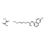 CAS#: 14142-64-4， 2-({4-[(7-Chloro-4-Quinolinyl)Amino]Pentyl}Amino)Ethanol Ethanedioate (1:1)