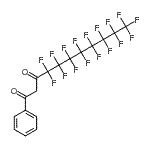 结构式 CAS# 141522-69-2, 4,4,5,5,6,6,7,7,8,8,9,9,10,10,11,11,11-十七氟-1-苯基-1,3-十一烷二酮