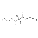 结构式 CAS# 141546-97-6, 乙基3-乙氧基-2,2-二氟-3-羟基丙酸酯