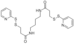 structure of CAS# 141647-62-3, N,N'-1,4-Butanediylbis[3-(2-Pyridinyldithio)-Propanamide