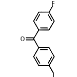 structure of CAS# 141763-55-5, (4-Fluorophenyl)(4-Iodophenyl)Methanone;4-Fluoro-4'-iodobenzophenone