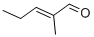 structure of CAS# 14250-96-5, (2E)-2-Methyl-2-Pentenal;(E)-2-Methylpent-2-Enal;(E)-2-Methyl-2-Pentenal;2-Pentenal, 2-Methyl-, (2E)-