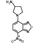 structure of CAS# 143112-52-1, 1-(7-Nitro-2,1,3-Benzoxadiazol-4-Yl)-3-Pyrrolidinamine;(S)-(+)-4-(3-Amino-pyrrolidino)-7-nitrobenzofurazan