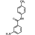 structure of CAS# 14315-26-5, 3-Amino-N-(4-Methylphenyl)Benzamide;3-Amino-N-(4-methylphenyl)benzamide;3-amino-N-(p-tolyl)benzamide;3-Amino-N-p-tolyl-benzamide