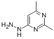 structure of CAS# 14331-56-7, 4-Hydrazinyl-2,6-Dimethyl-Pyrimidine;4-Hydrazino-2,6-Dimethylpyrimidine, 95+%;(2,6-DIMETHYL-PYRIMIDIN-4-YL)-HYDRAZINE;4-Hydrazinyl-2,6-Dimethylpyrimidine