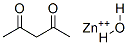 结构式 CAS# 14363-15-6, (T-4)-二(2,4-戊烷二酮)-锌水合物(1:1)