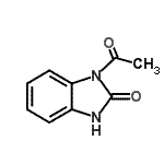 结构式 CAS# 14394-91-3, 1-乙酰基-1,3-二氢-2H-苯并咪唑-2-酮