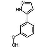 结构式 CAS# 144026-74-4, 3-(3-甲氧基苯基)-1H-吡唑