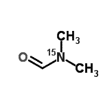 structure of CAS# 1449-84-9, N,N-Dimethyl(<Sup>15</Sup>N)Formamide;(15)N,(15)N-dimethylformamide;N,N-Dimethylformamide-15N;493074_ALDRICH