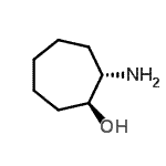structure of CAS# 145166-04-7, (1S,2S)-2-Aminocycloheptanol;(1S,2S)-2-aminocycloheptanol
