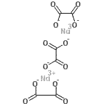 structure of CAS# 14551-74-7, Neodymium Ethanedioate (2:3);neodymium ethanedioate(2:3);NEODYMIUM OXALATE;Neodymium<wbr>, (μ-(eth<wbr>anedioato<wbr>(2-)-κO1,<wbr>κO2':κO1'<wbr>,κO2))bis<wbr>(ethanedi<wbr>oato(2-)-<wbr>κO1,κO2)d<wbr>i-