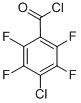 structure of CAS# 145572-10-7, 4-Chloro-2,3,5,6-Tetrafluoro-Benzoyl Chloride;4-Chloro-2,3,5,6-Tetrafluoro-Benzoyl Chloride;C140;Zinc02585573