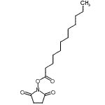 结构式 CAS# 14565-47-0, 1-(月桂酰氧基)-2,5-吡咯烷二酮
