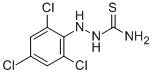 结构式 CAS# 14576-98-8, 2-(2,4,6-三氯苯基)-1-肼基硫代甲酰胺