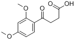结构式 CAS# 14617-06-2, 4-(2,4-二甲氧基苯基)-4-氧代-丁酸