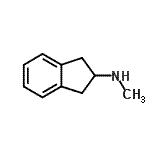 结构式 CAS# 146737-65-7, N-甲基-2-茚满胺